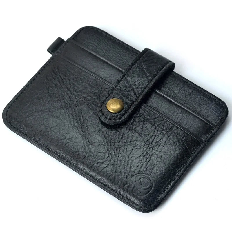 Vintage Style Genuine Leather Card Holder Wallet