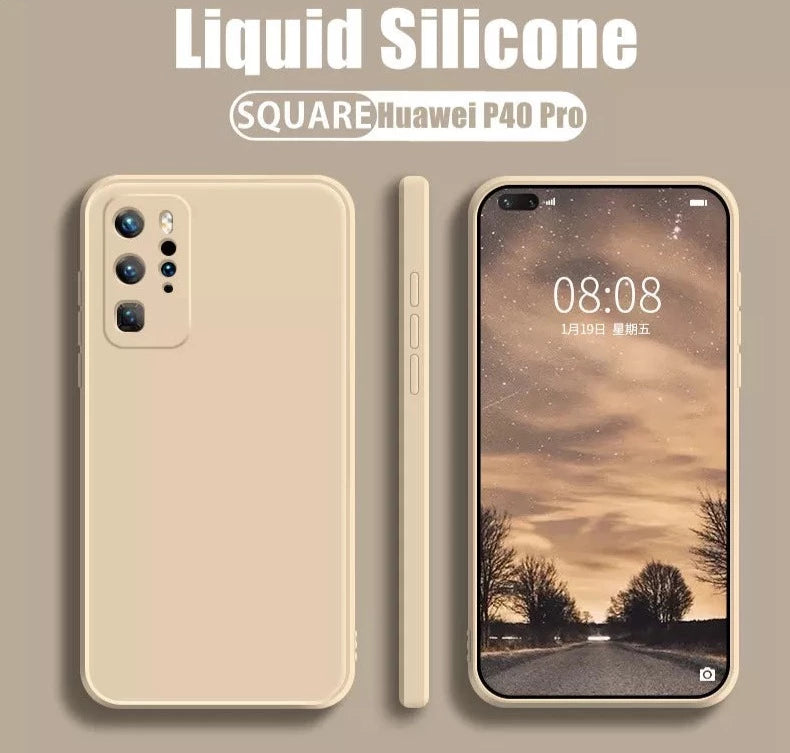 ElegantShield Square Liquid Silicone Case für Huawei