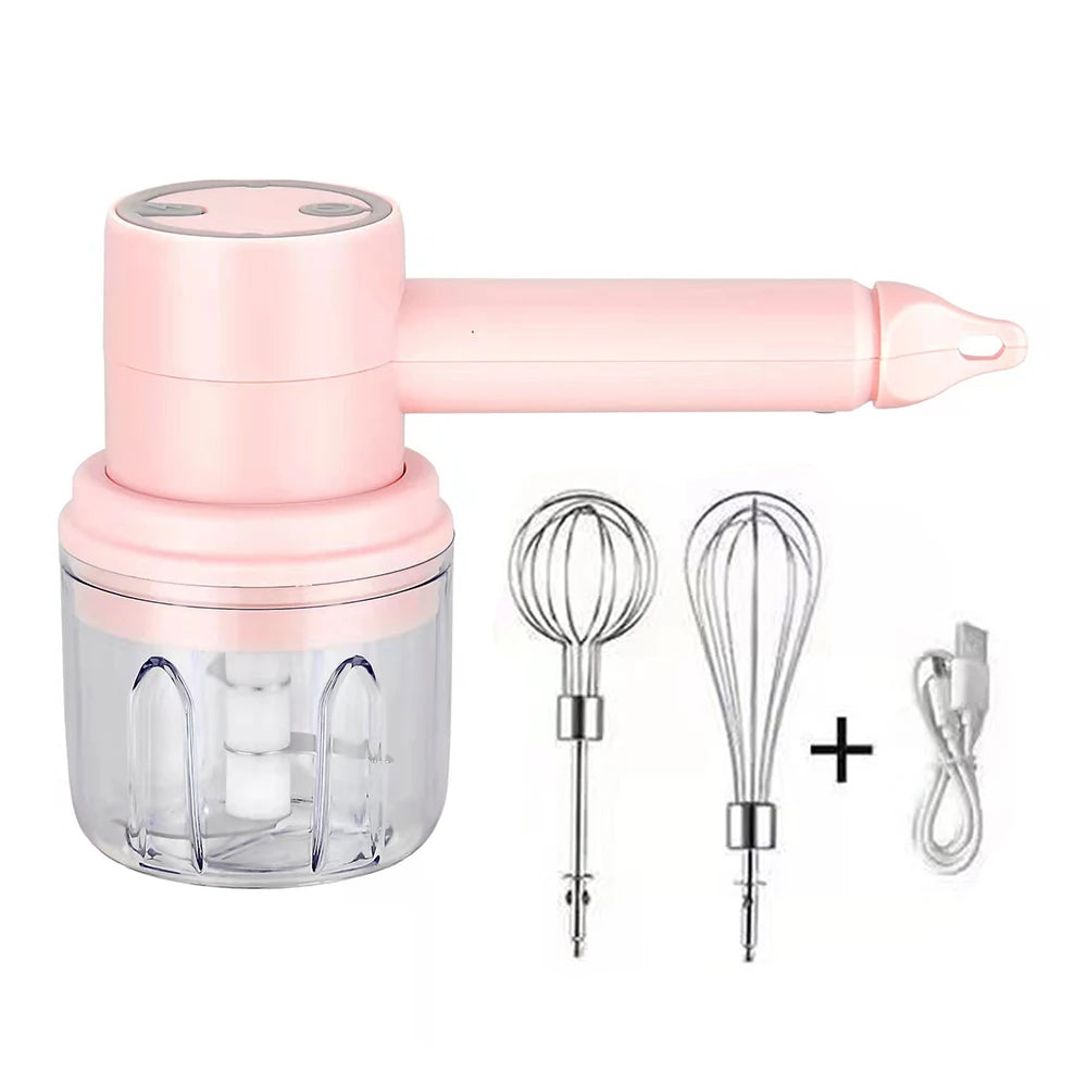 Wireless USB Electric Hand Blender and Food Mixer