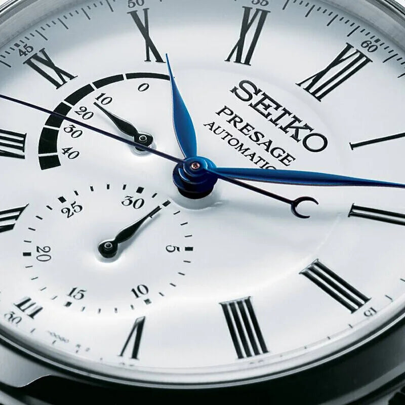 Seiko Men's Waterproof Leather Strap Watch