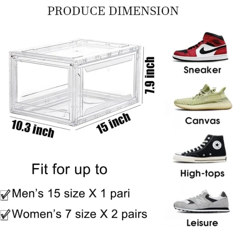 Caja de zapatos transparente PackStack™