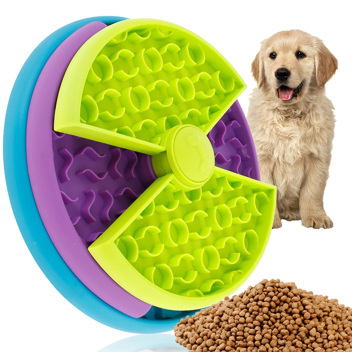 Cuenco para perros Spin Fun con alimentador lento