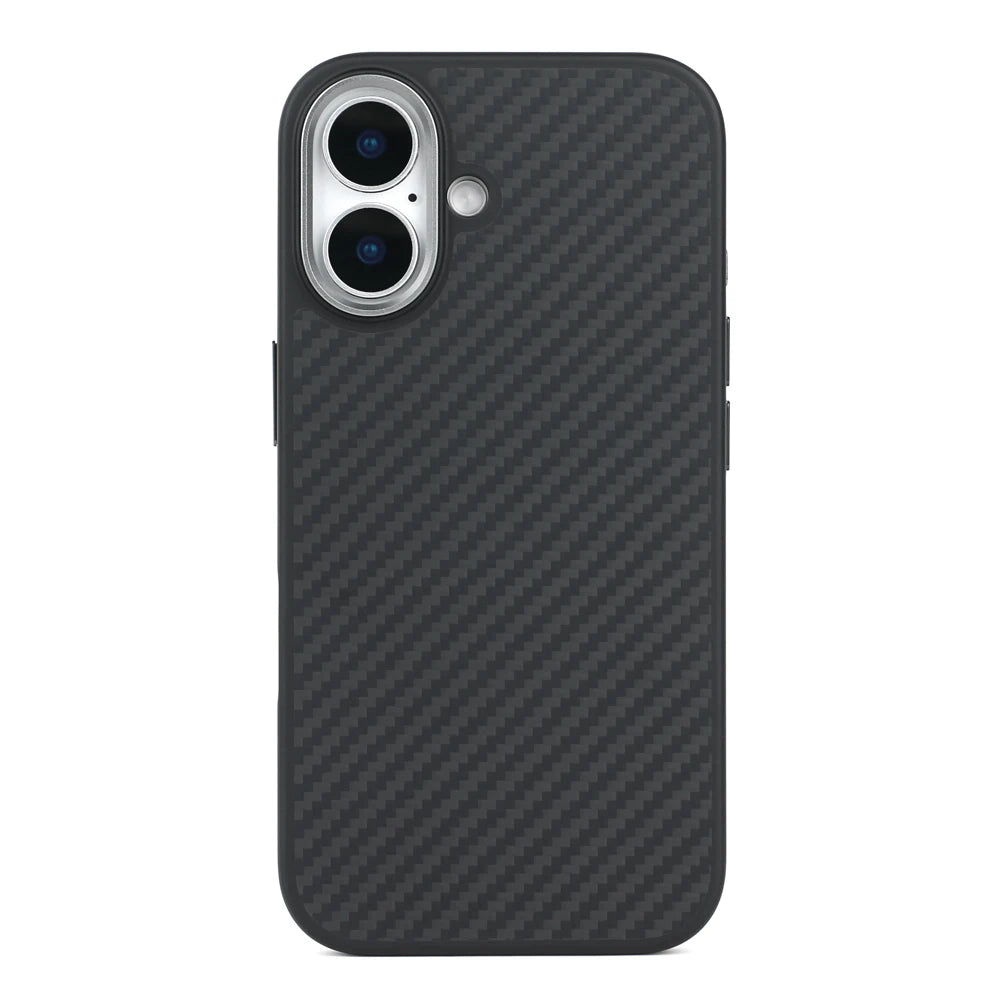 MagSafe Carbon Fiber Case for iPhone 16 Series – Ultra-Slim Aramid Fiber Protection