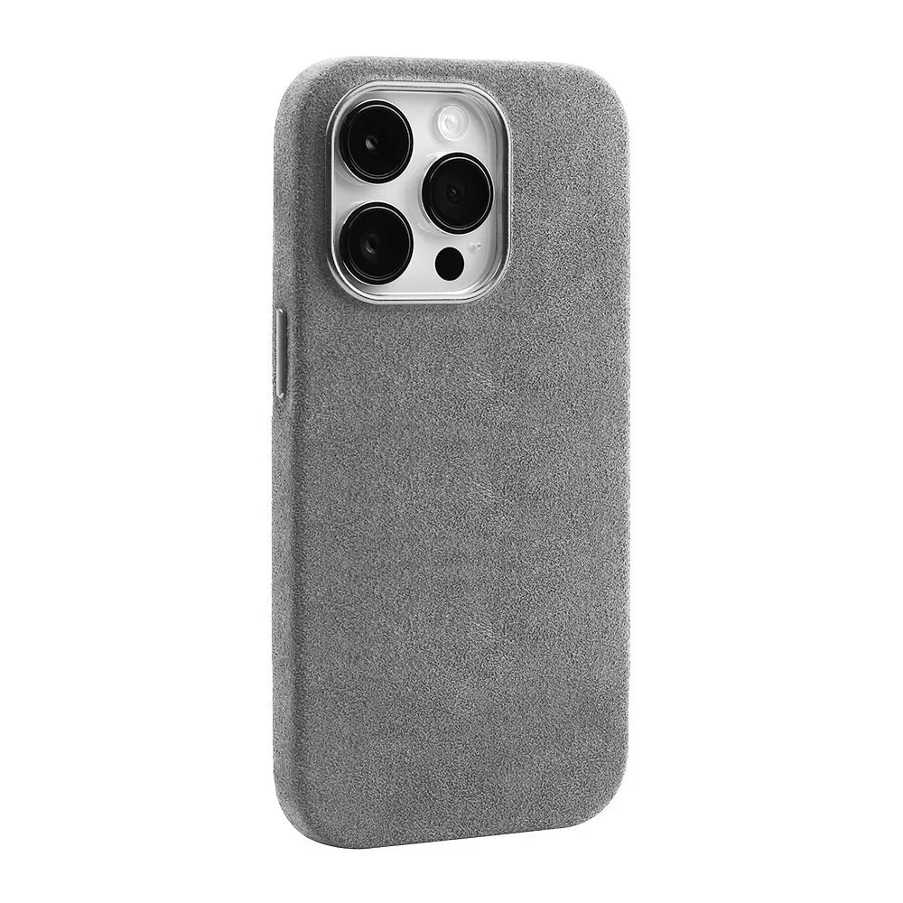 Funda ALCANTARA magnética mate/antirreflejos SuedeShield para iPhone