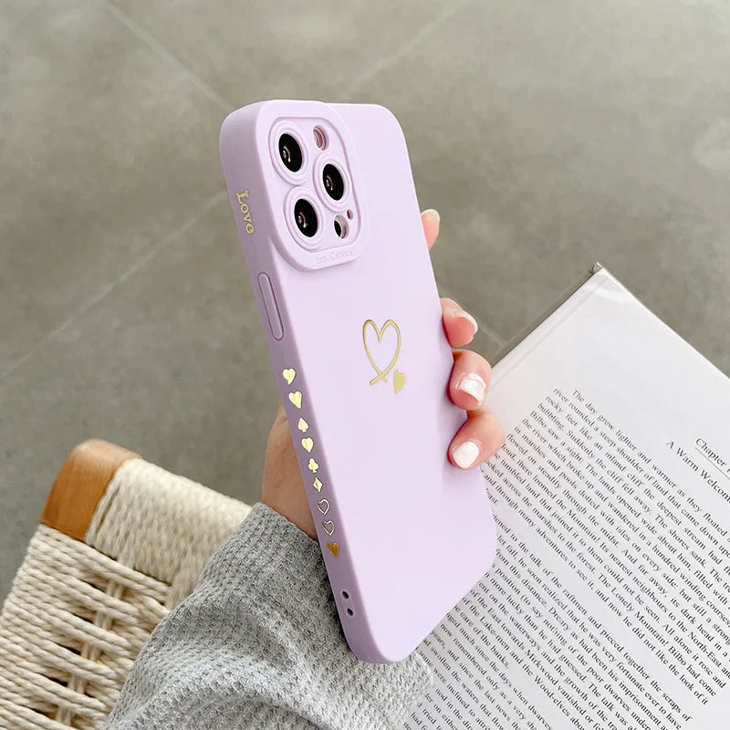 CandyPop Love Heart Silicone iPhone Case 11 14 Pro Max