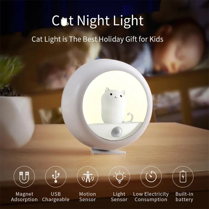 Purrfect Dreams - Children's Inductive Cat Nightlight