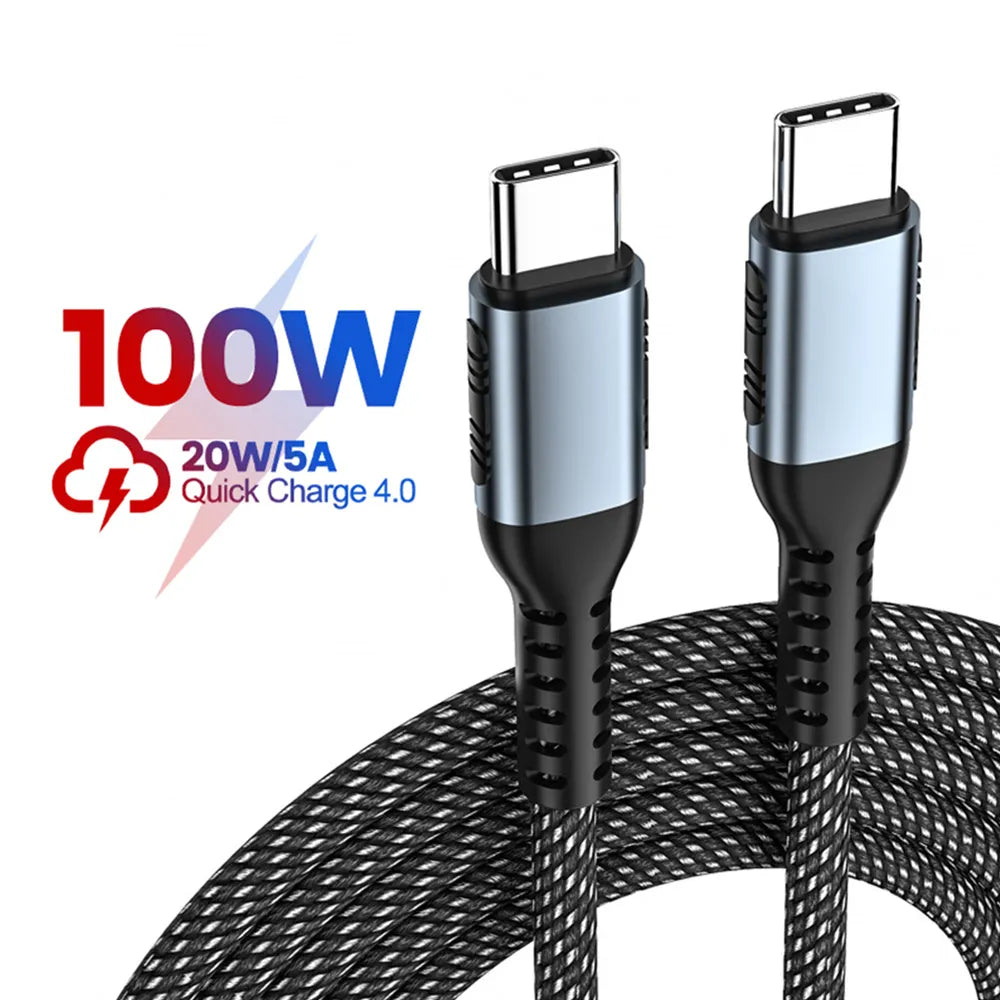 PowerPulse 100W USB C to USB Type C Cable