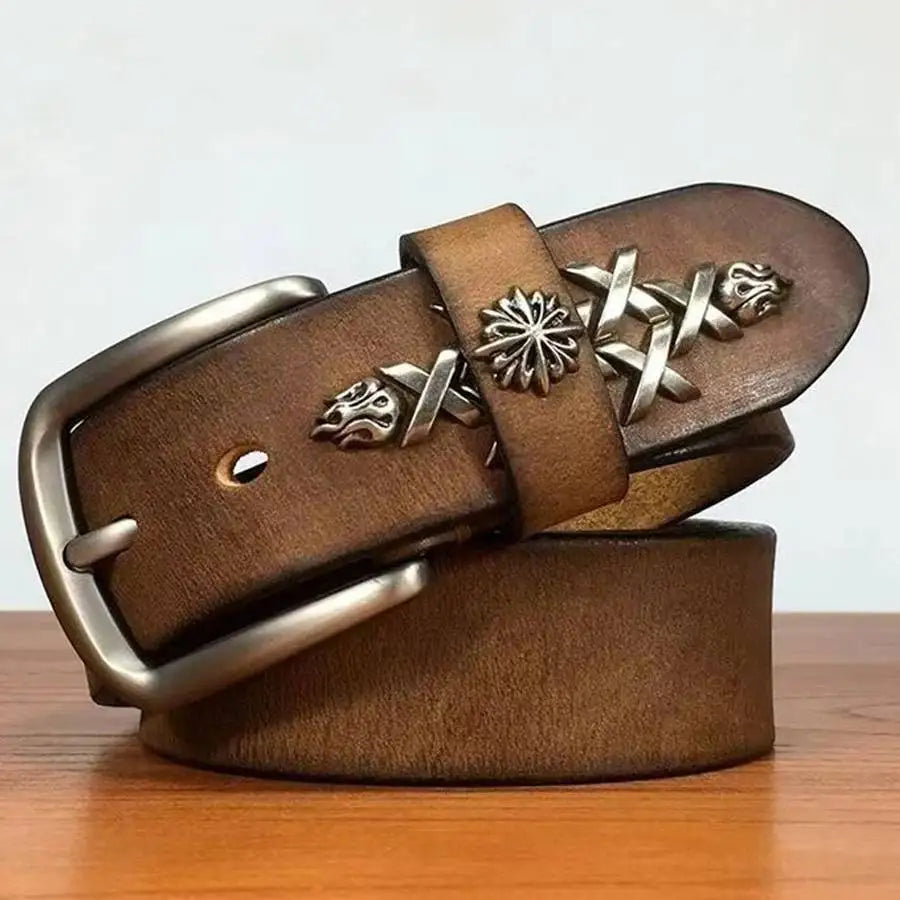 Men's Classic Cowhide Leather Belt