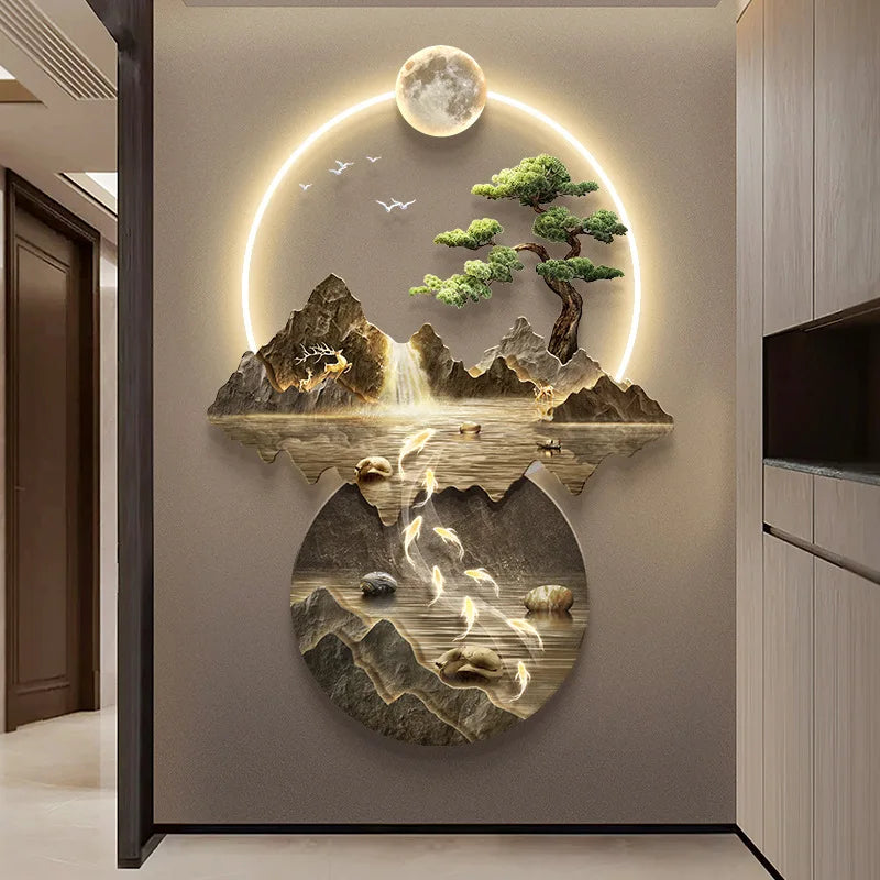 Artistic LED Landscape Wall Lamp