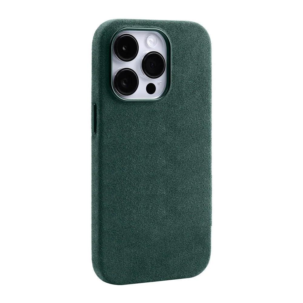 LuxGuard Magnetische ALCANTARA Hülle für iPhone 15 Pro Max