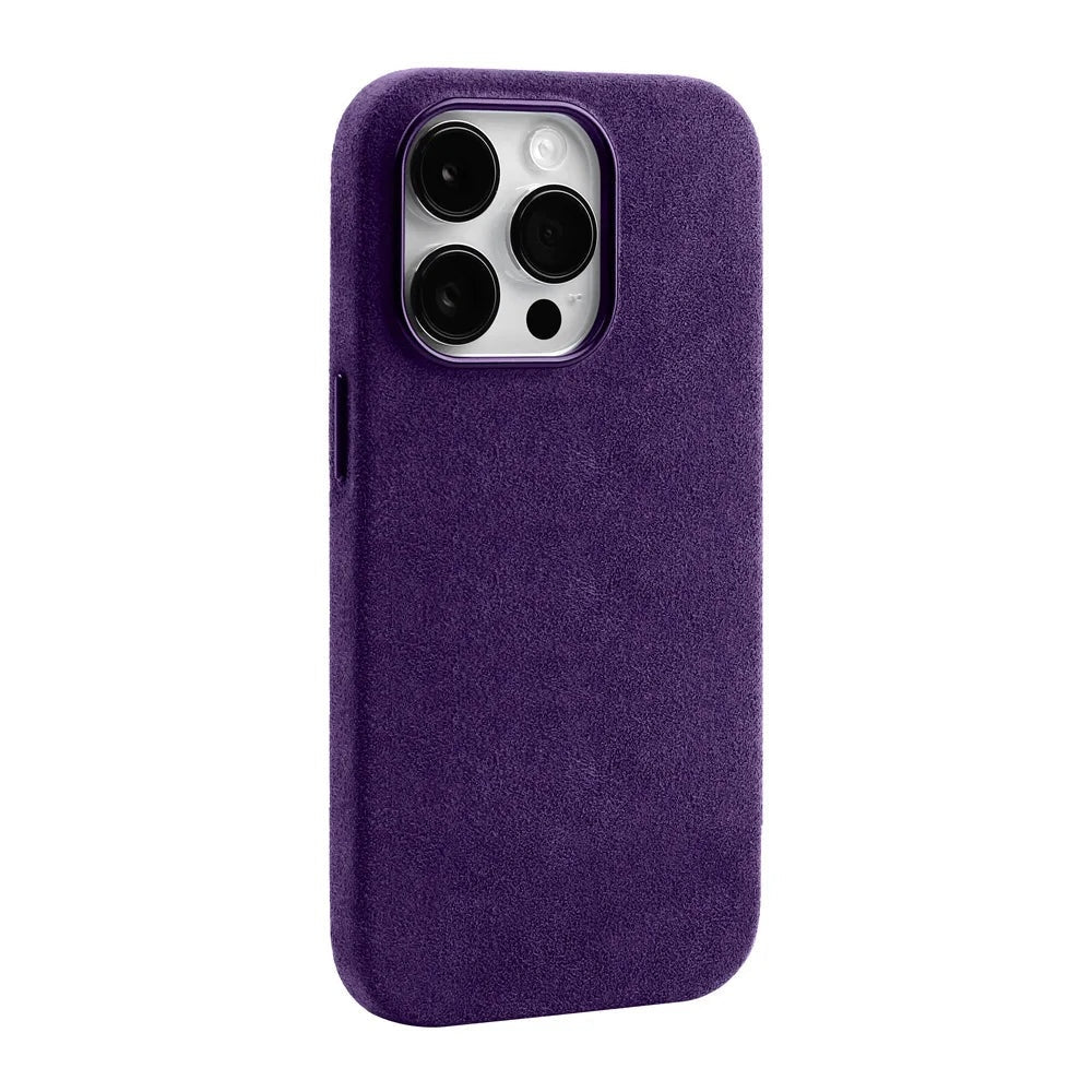 SuedeShield Matte/Anti-Glare  Magnetic ALCANTARA Case for iPhone