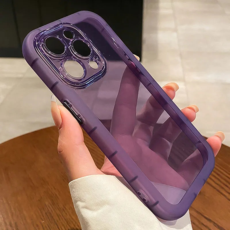 ClarityGuard Transparent Phone Case - Ultimate iPhone Defense 7/12 Pro