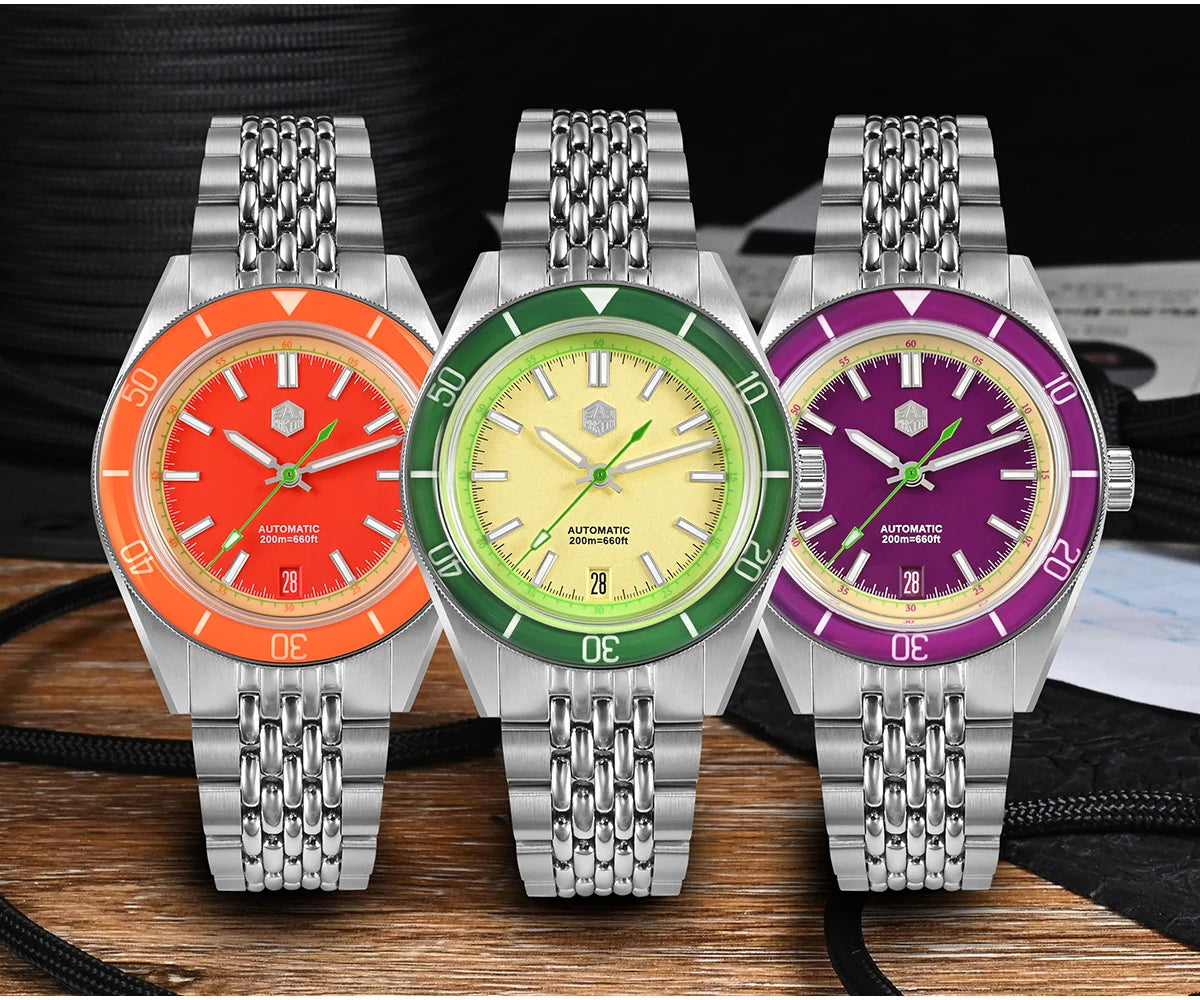 San Martin Fun Fruit Series SN0116-G-B Dive Watch