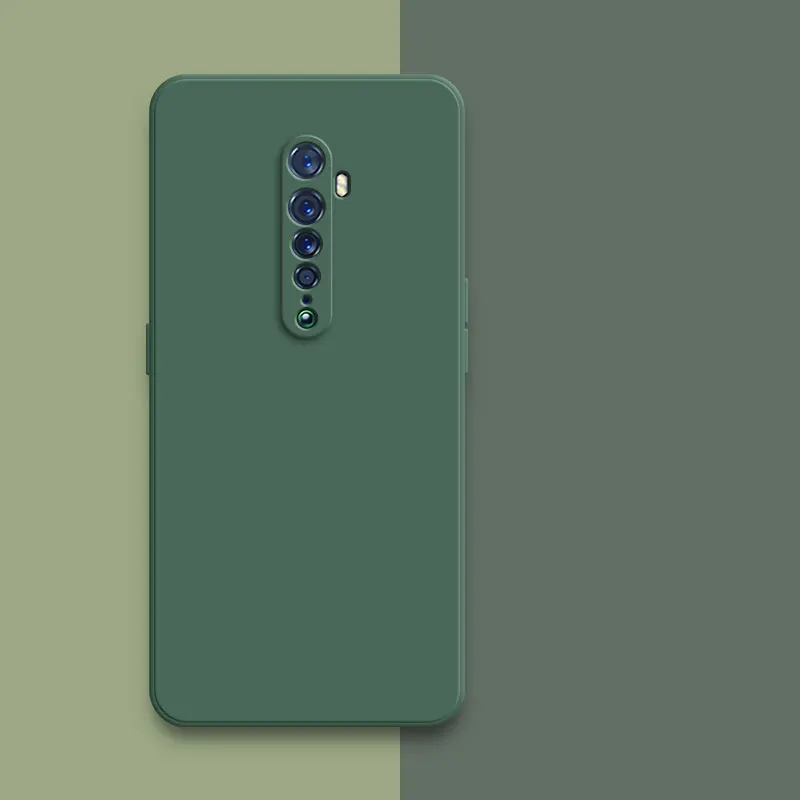 Funda de silicona líquida cuadrada LuxGuard OPPO Reno Series