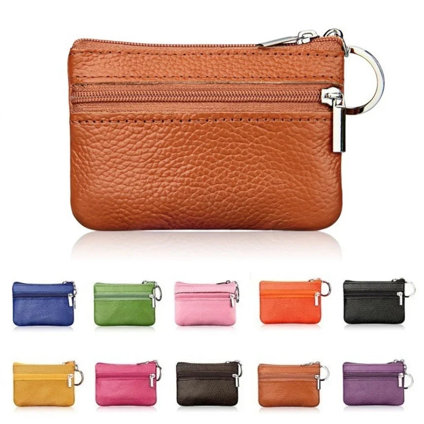Chic Leather Coin Pocket Wallet