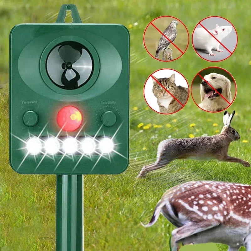 Solar Ultrasonic Animal Repeller