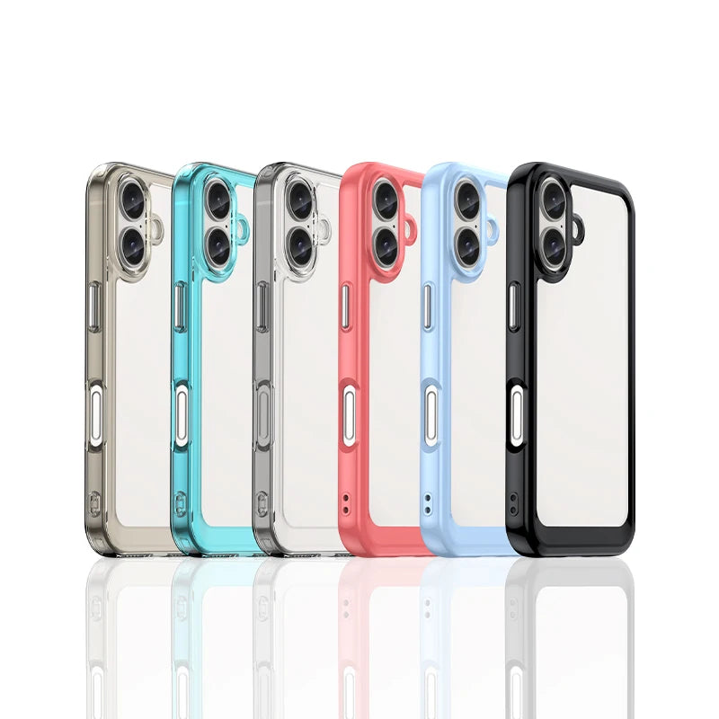 Premium Translucent iPhone 16 Case with Soft TPU Edge