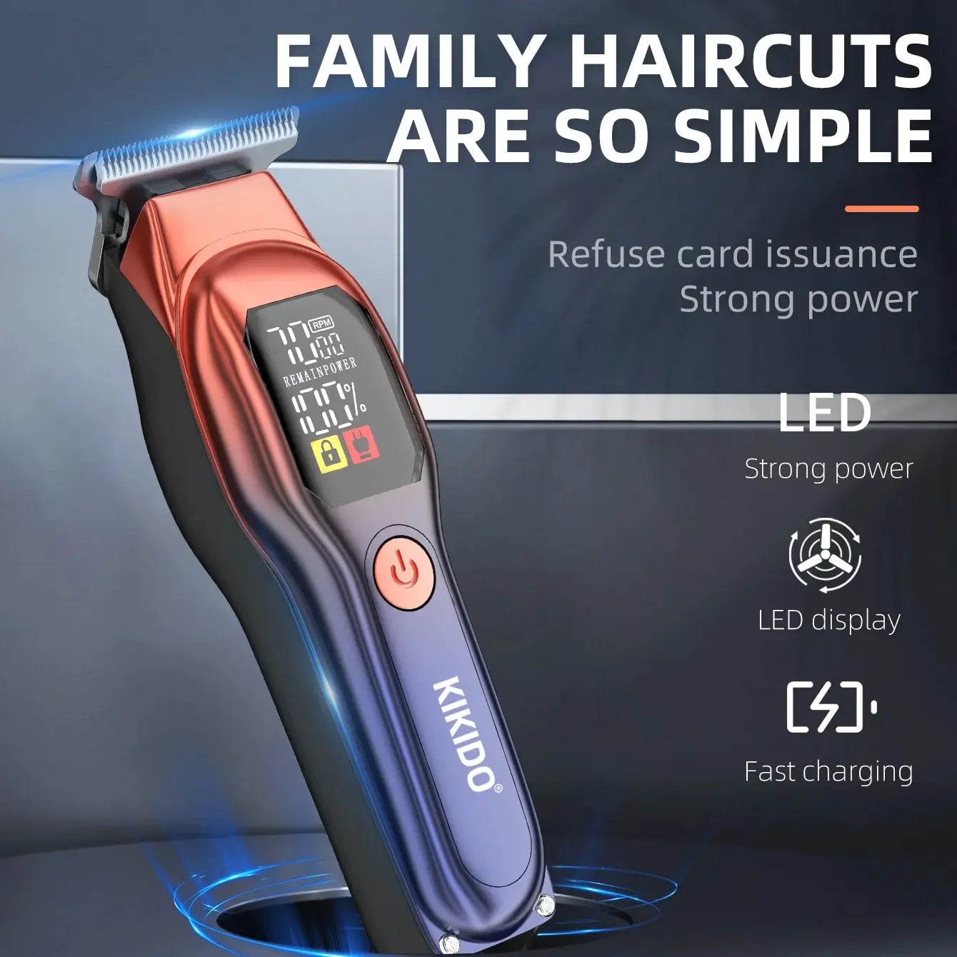 Precision Pro Hair Clippers with LED Light