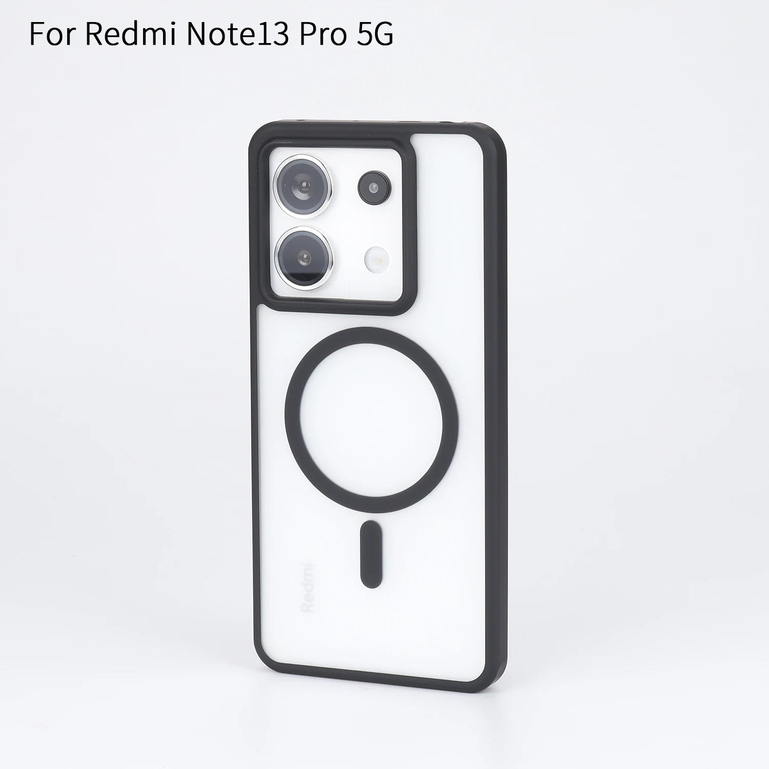 MagnetixGuard para Redmi Note 13Pro 5G: cubierta transparente para teléfono a prueba de golpes