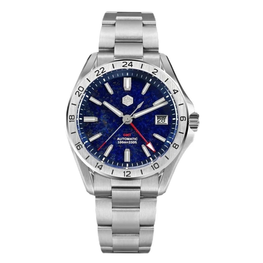 San Martin 39mm Gemstone Dial Luxury Men's Automatic Watch