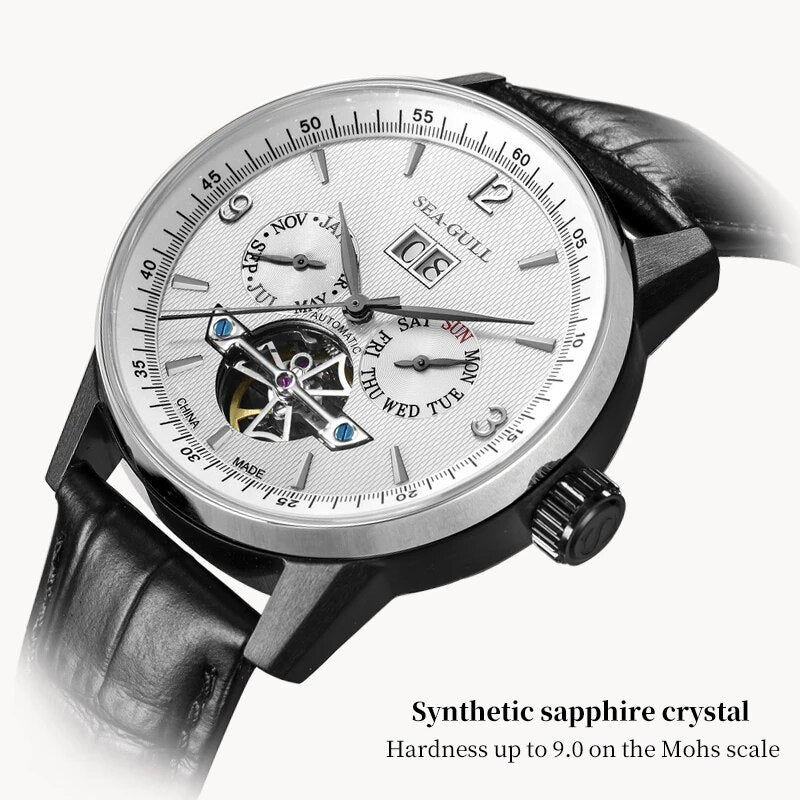 Elegant Flywheel Mastery Men's Mechanical Watch