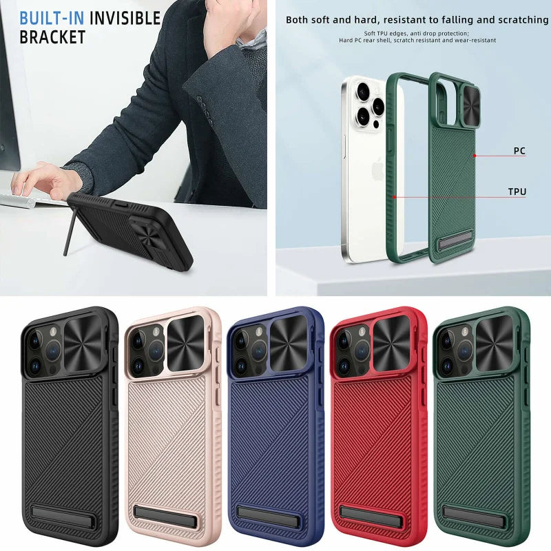 SlideSafe LensGuard Magnetic Case for iPhone 15 Series - Magsafe Edition