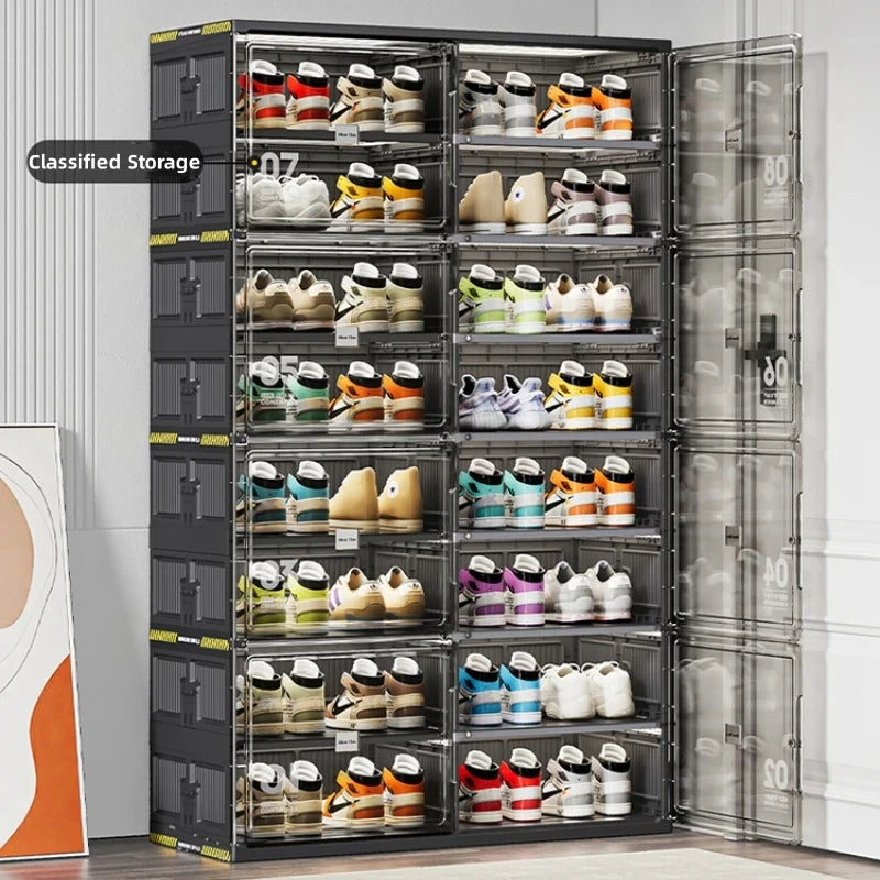 Multi-Purpose Foldable Shoe Rack - Organize Shoes, Sundries & More