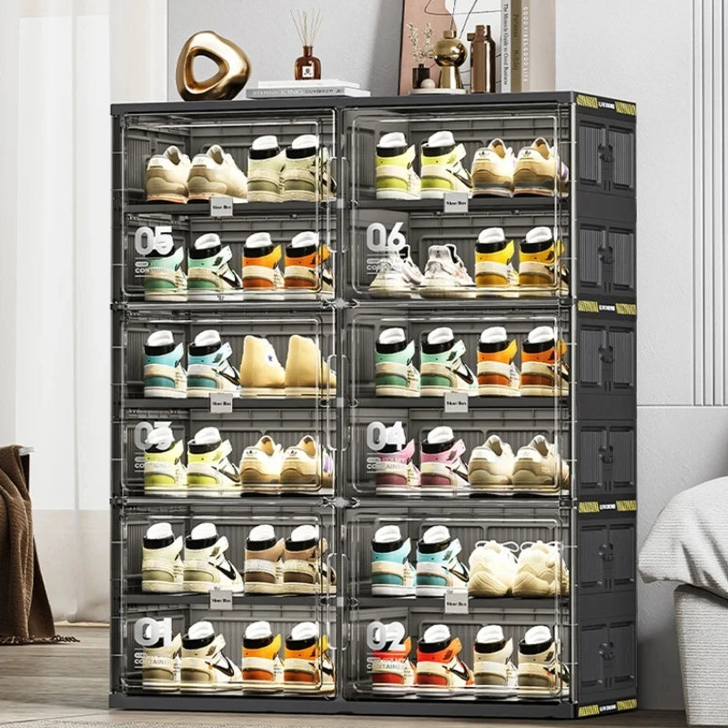 Multi-Purpose Foldable Shoe Rack - Organize Shoes, Sundries & More