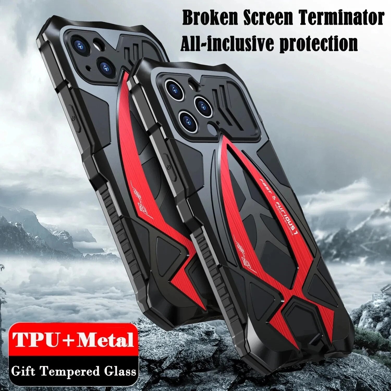GuardianShield: Heavy Duty Armor Phone Case for iPhone and Samsung