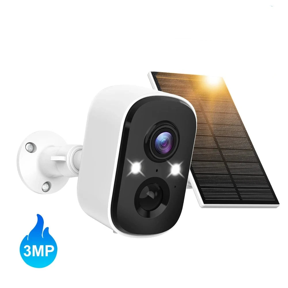 Solar-Powered 3MP WIFI Security Camera