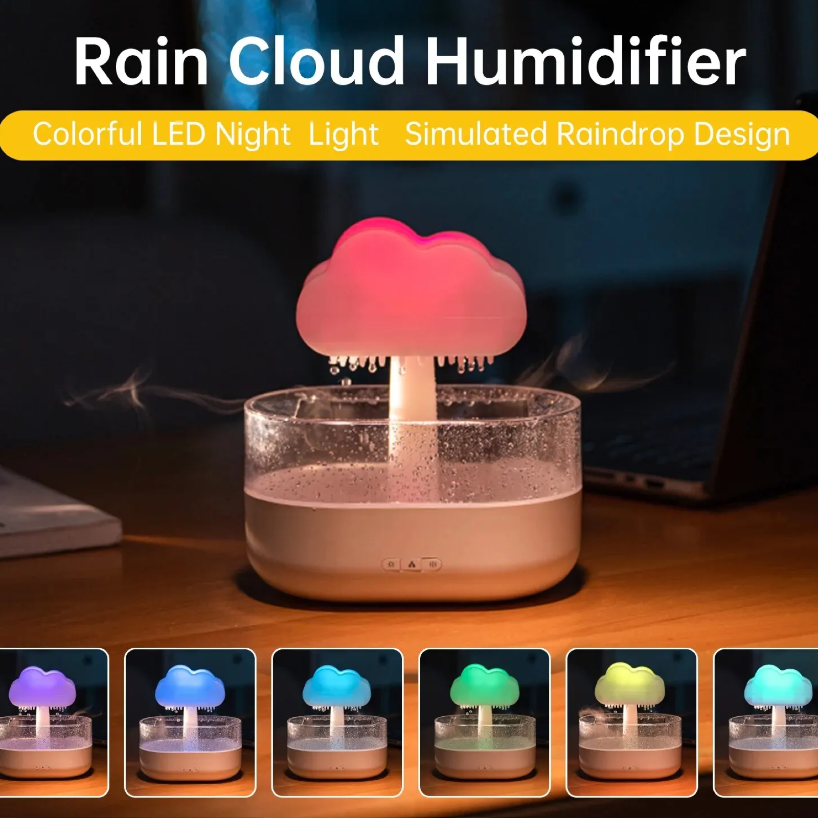200ML Essential Oils Rain Cloud Humidifier