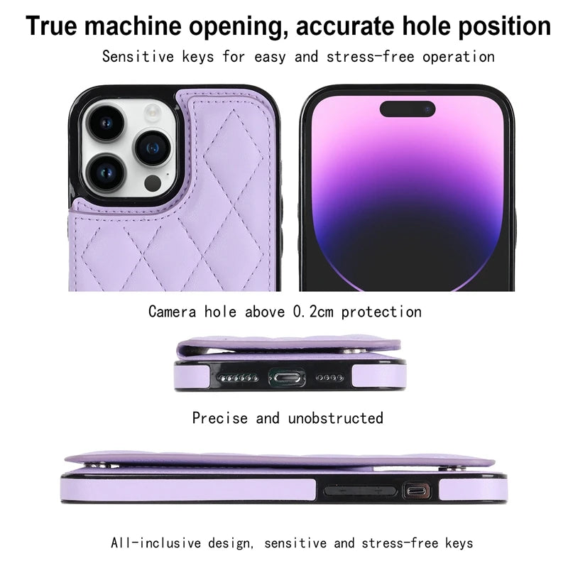 Magnetic RFID Blocking Wallet Case for iPhone 15 Pro Max