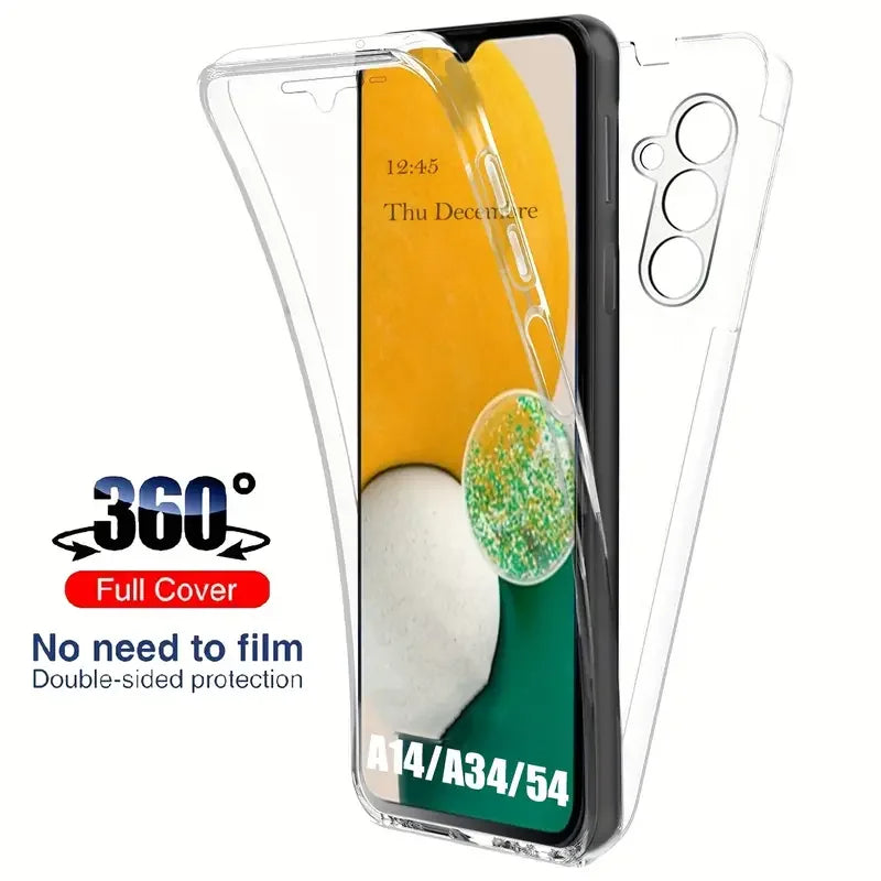CrystalGuard 360° Full Body Silicone Case for Samsung Galaxy A Series