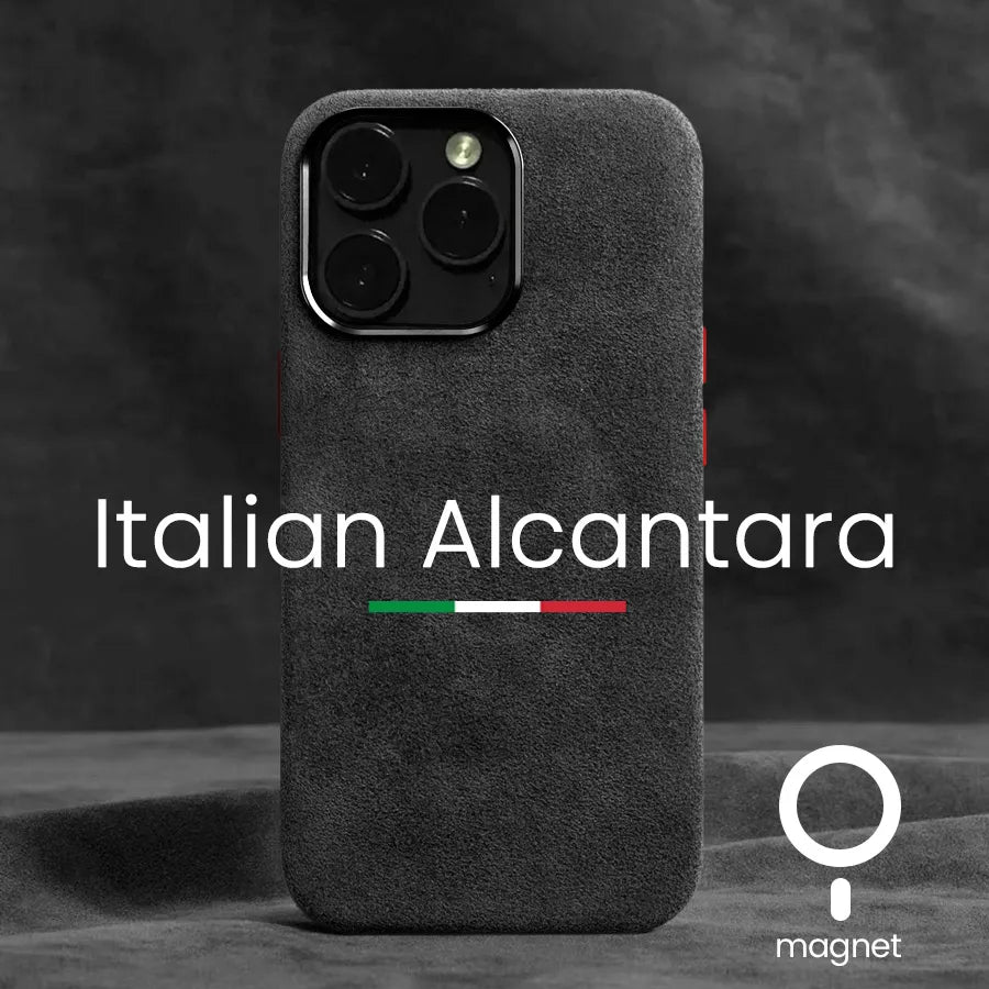LuxGuard Magnetic ALCANTARA Case for iPhone 15 Pro Max