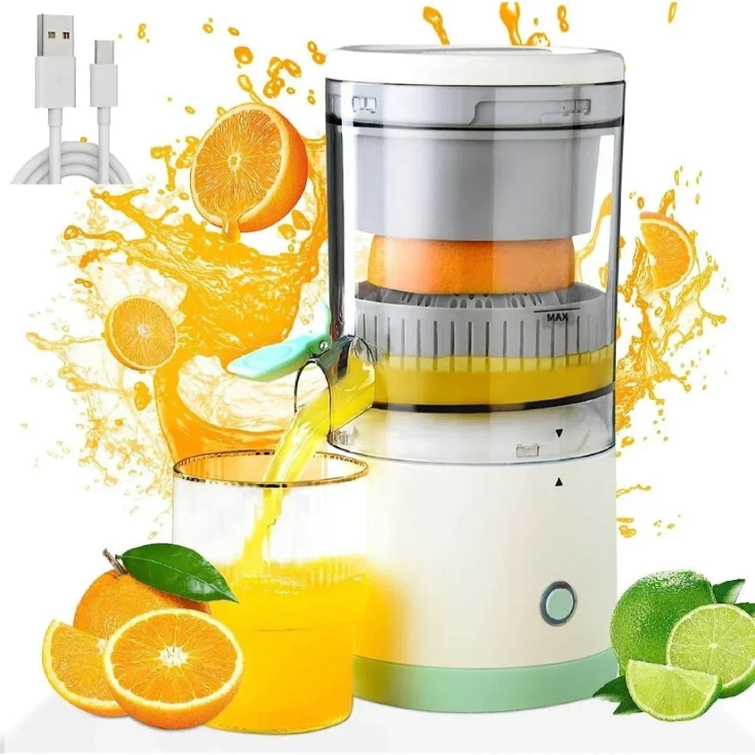 Portable Electric Citrus Juicer Cup - USB Charging Fresh Juice Maker