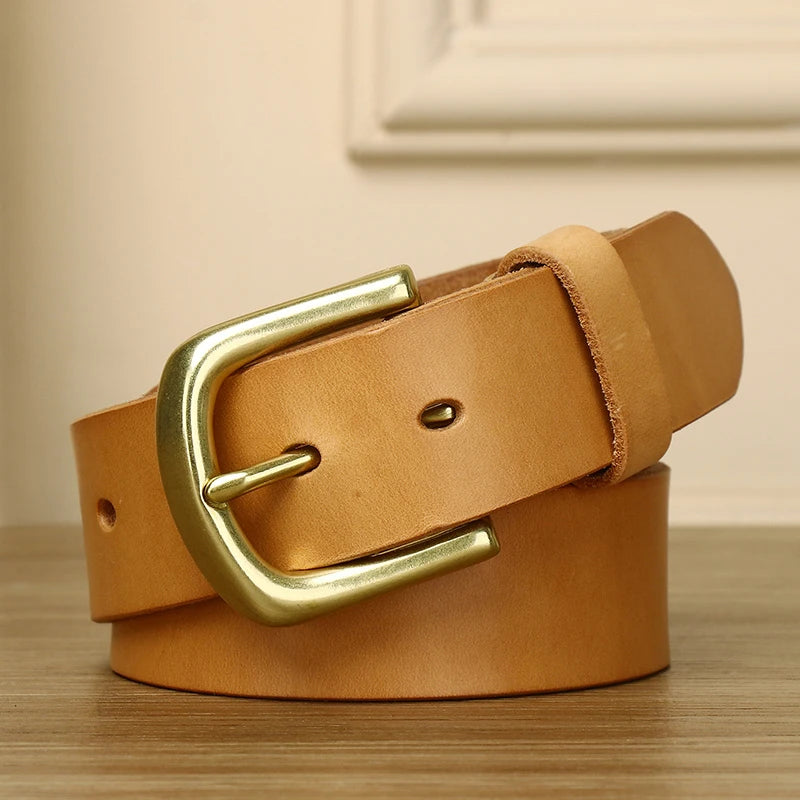 Evermore Leather Belt: Vegetable-Tanned Full-Grain Cowhide