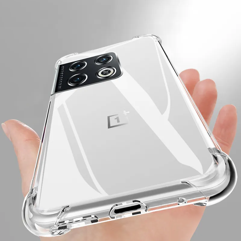 PristineGuard Clear Silicone Case for OnePlus 8T, 10 Pro - Luxury Anti-Drop Protection