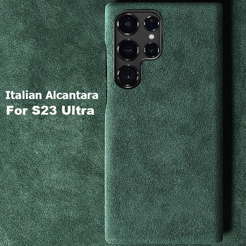 LuxuryShield Italian Alcantara Case for Samsung Galaxy S23 Ultra 5G