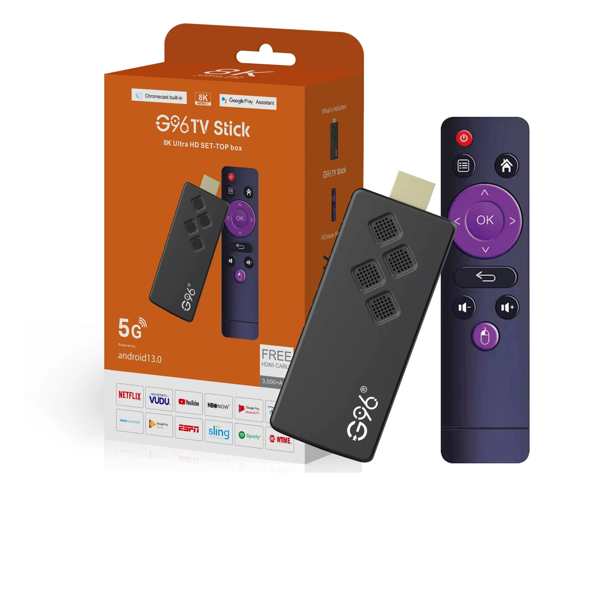 8K StreamPro: Android13 TV Stick