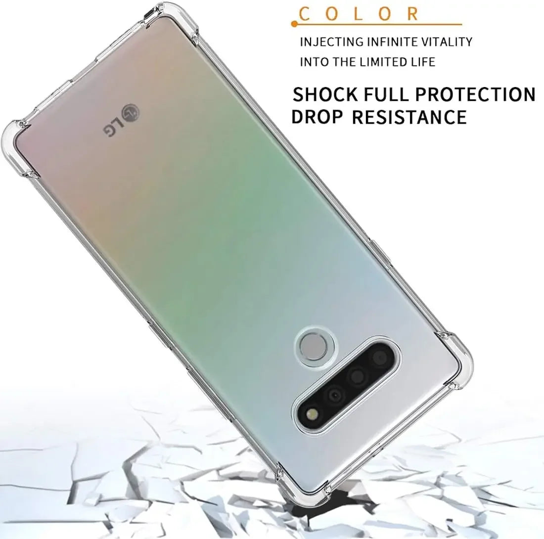 GripShield Transparent TPU Case for LG V60 ThinQ & V50 Series