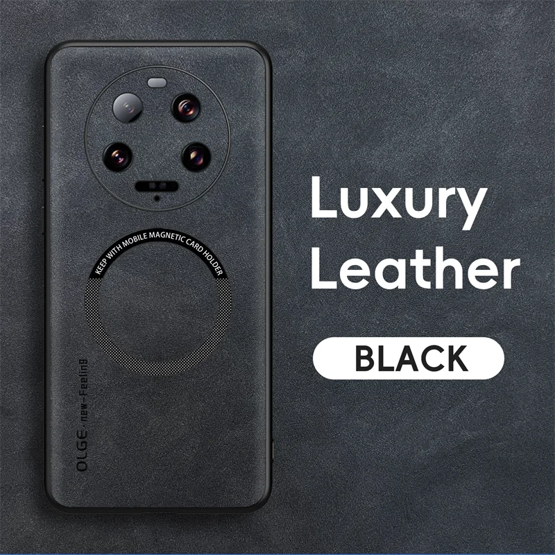 VintageLux Magnetic Suede Leather Case for Xiaomi Mi Series