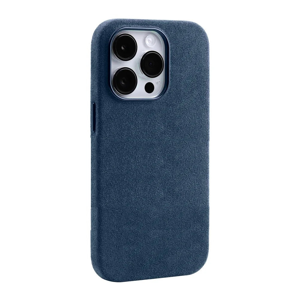 LuxGuard Magnetic ALCANTARA Case for iPhone 15 Pro Max