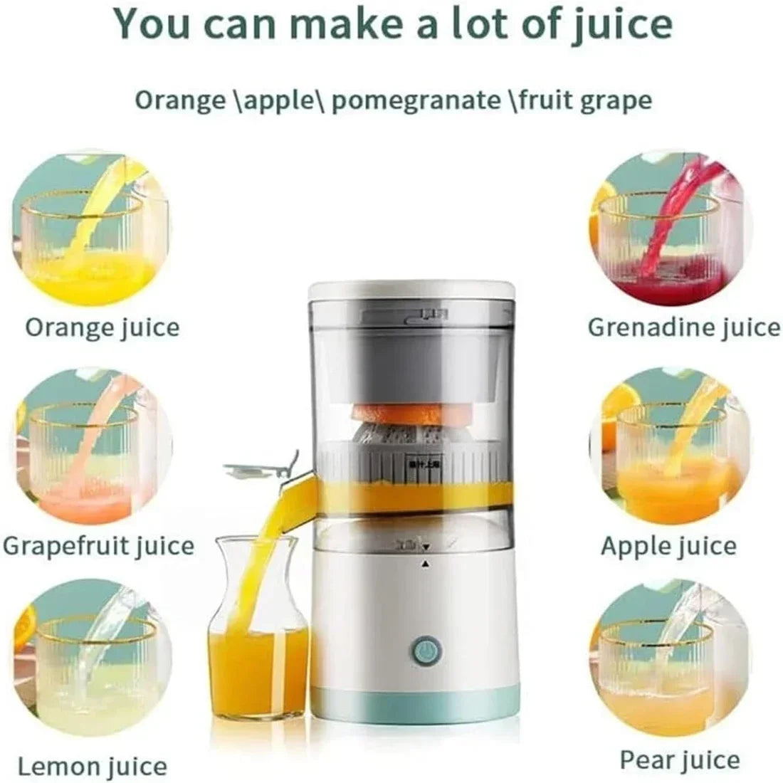 Portable Electric Citrus Juicer Cup - USB Charging Fresh Juice Maker