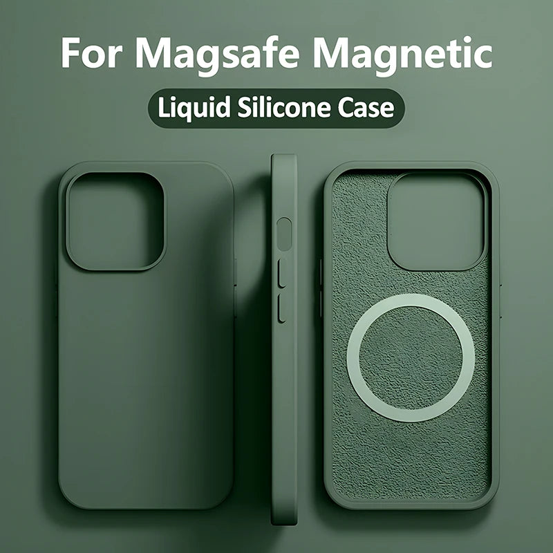 Magsafe Magician: The Ultimate Magnetic Liquid Silicone iPhone Case 14-15 Pro Max