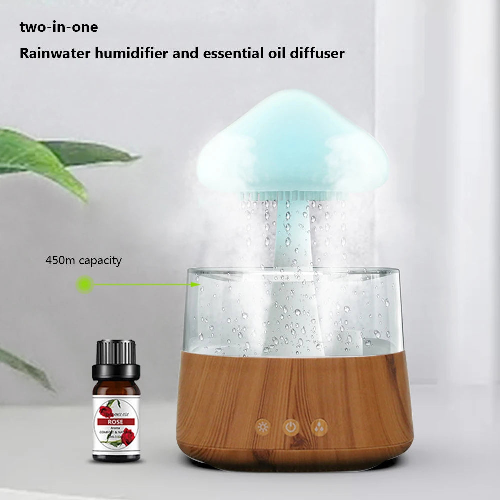 Mushroom Mist Aroma Diffuser & LED Light