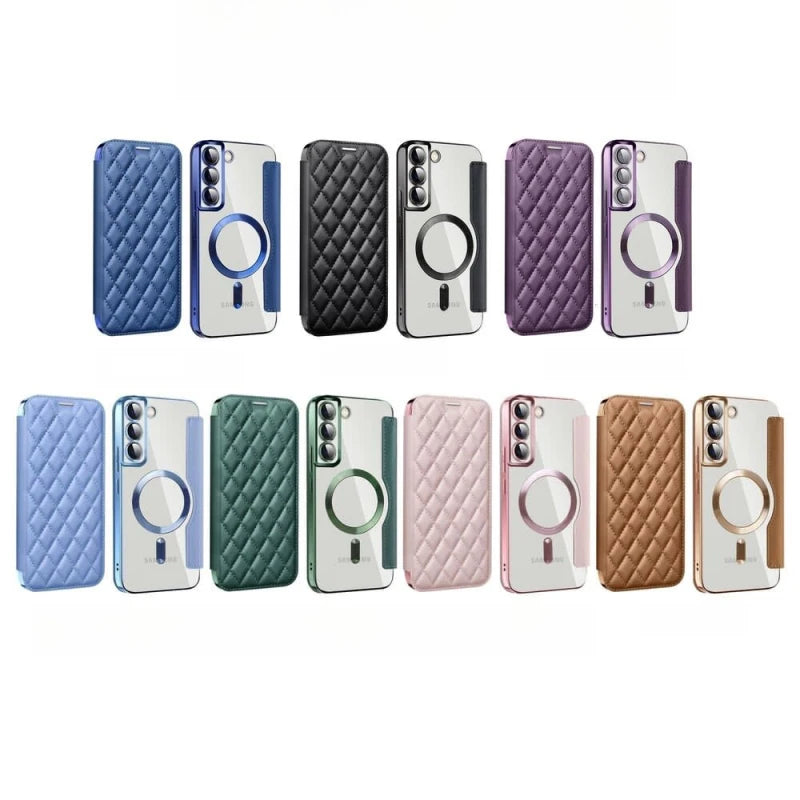 SlimFit Magnetic Leather Cover for Samsung Galaxy S23 Series