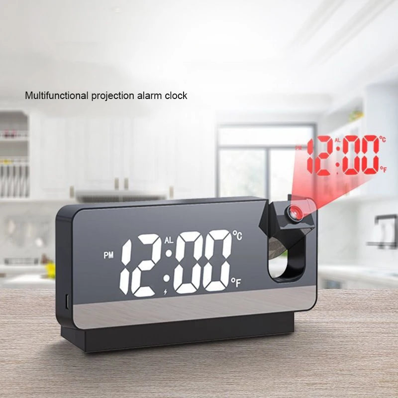 Multifunction Projection Clock: See Time Clearly, Wherever You Are