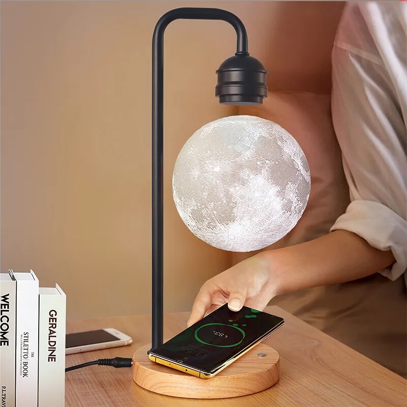 MoonLift: Levitating Moon Night Light with Wireless Phone Charger