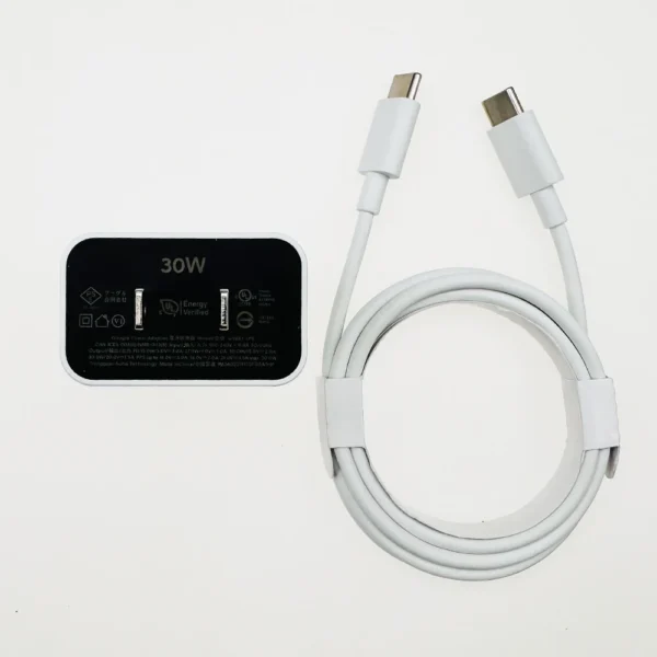 30W USB-C PD Charger for Google Pixel Fast Charging Adapter & 1m Cable 2