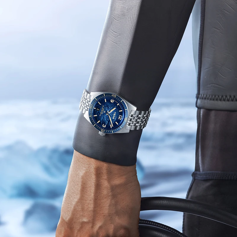 Sea-Gull Antarctica Expedition Men’s Automatic Mechanical Watch – 200M Diver, Sapphire Crystal, Luminous Dial, ST2130 5